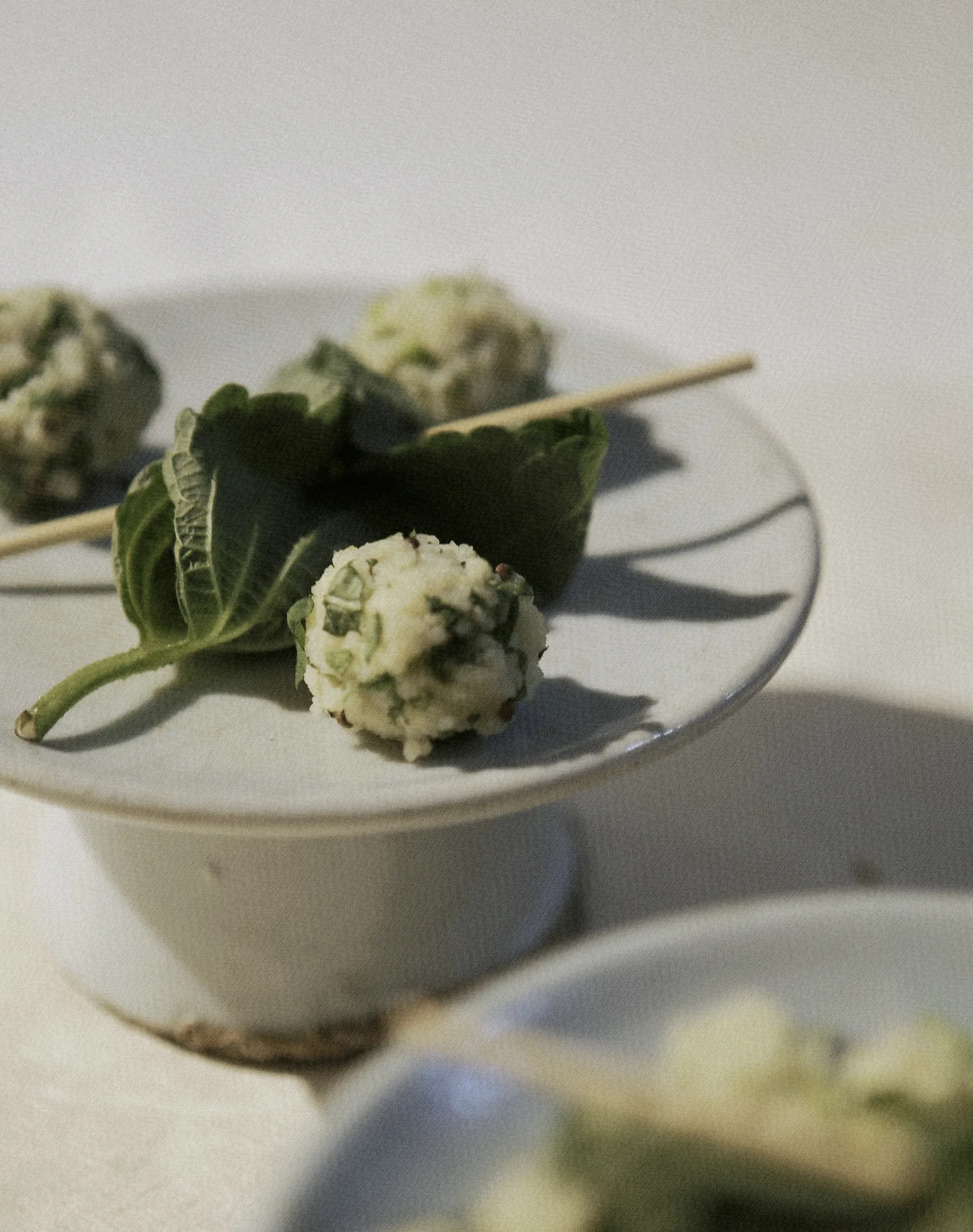 perilla leaf rice balls